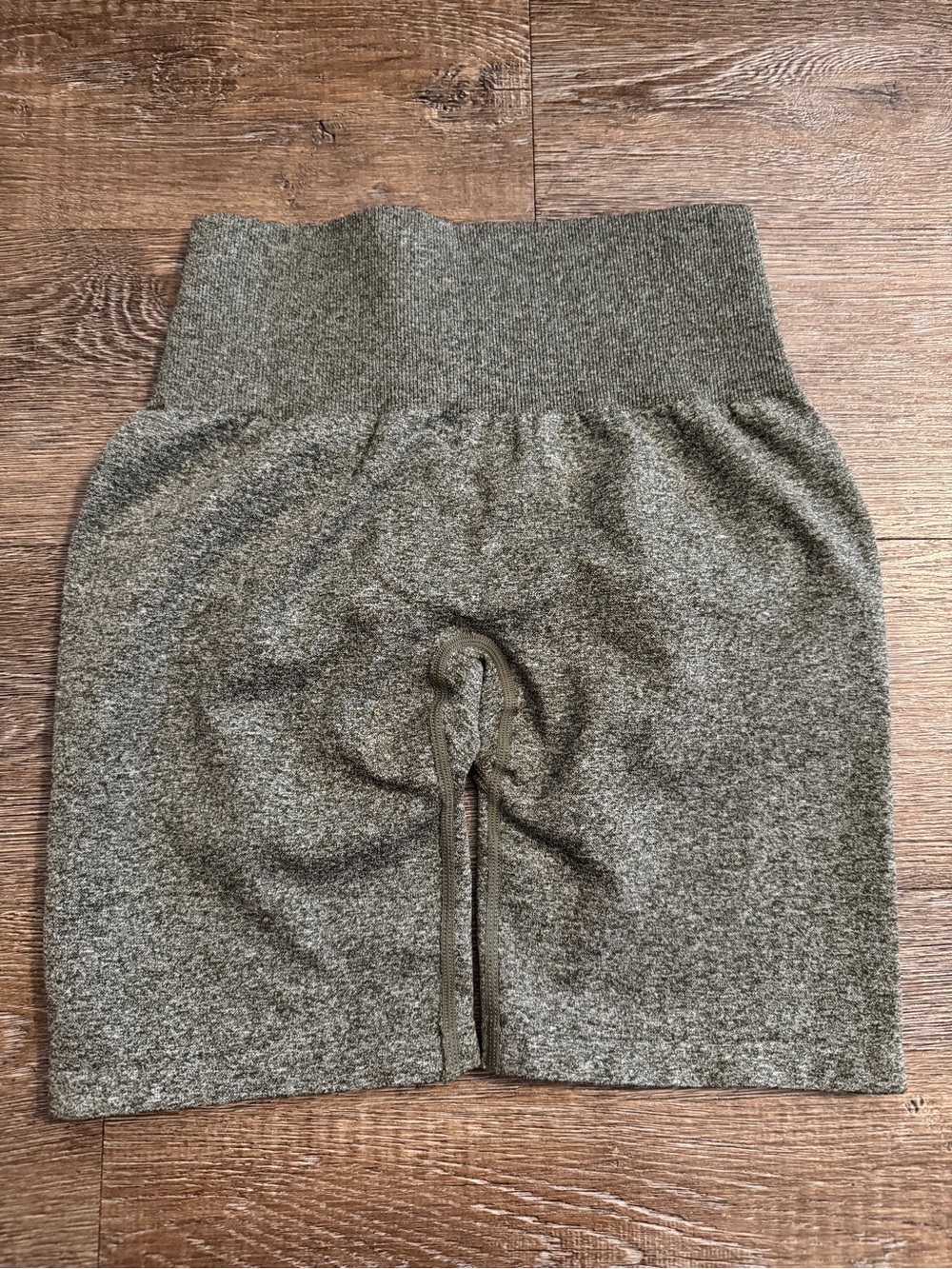 NVGTN Olive Green High-Waist Athletic Shorts
